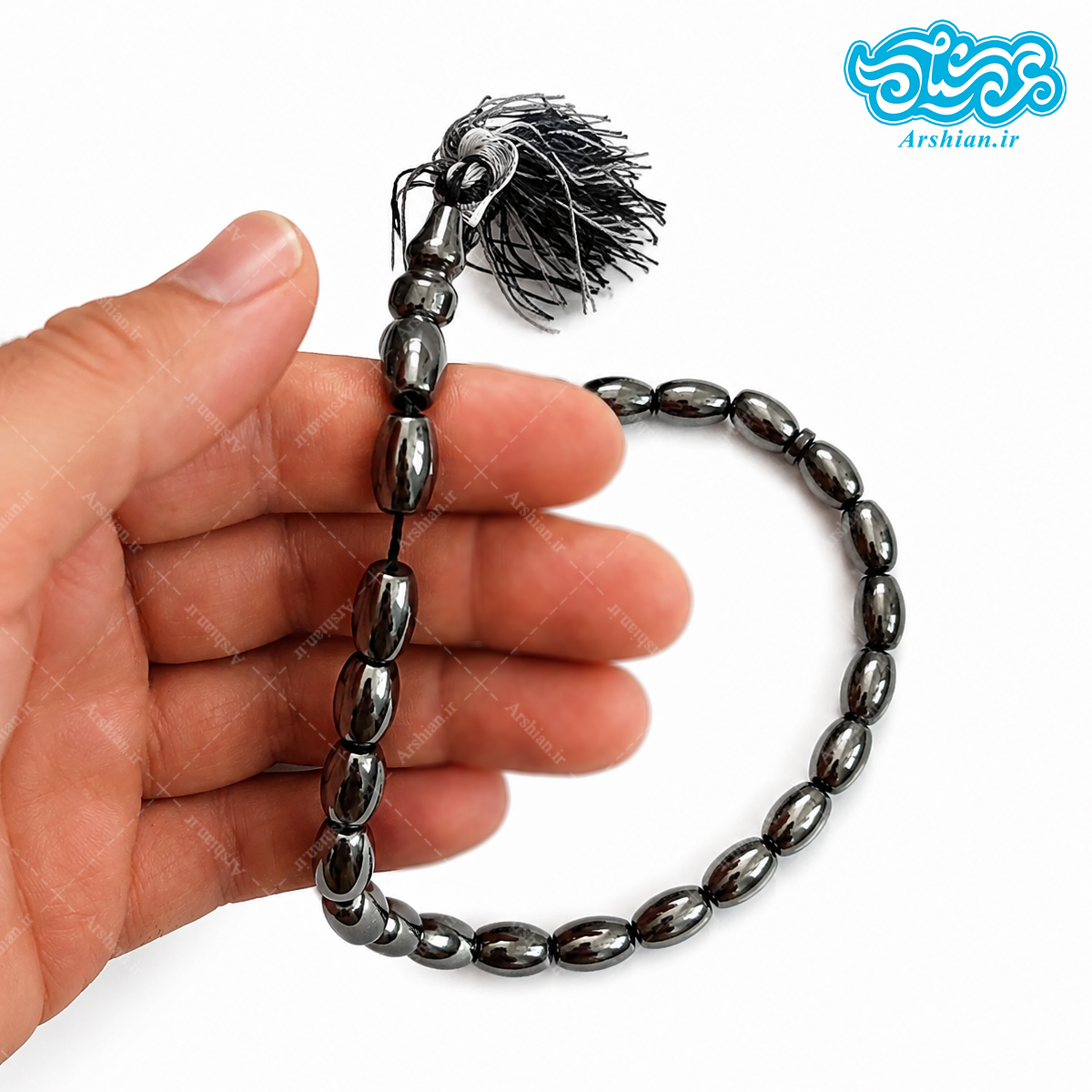 تسبیح حدید هلی 33تایی نمره12 کد T12HH33
