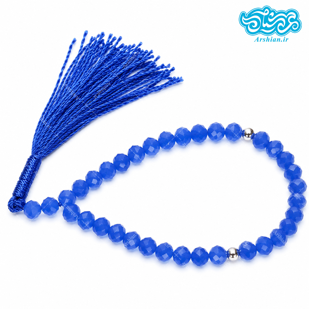 تسبیح 33تایی طرح کریستال رنگی نمره8 کد T8KR33