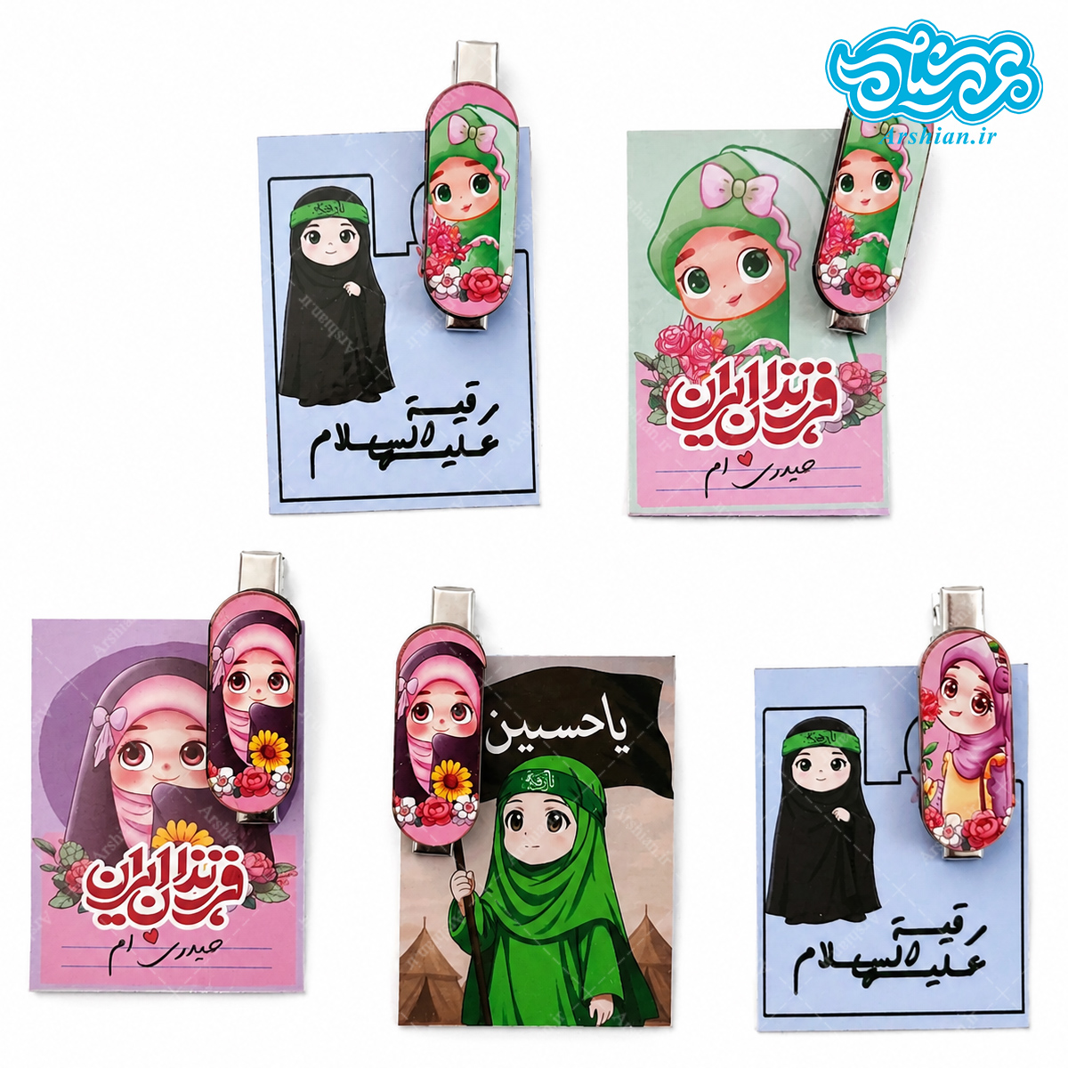 گیره مو نگار کارت دار