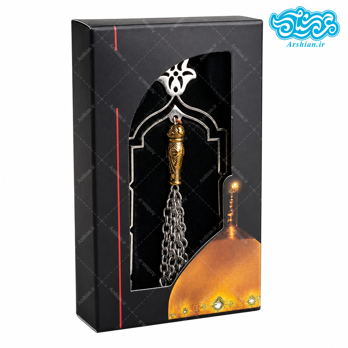 آویز ماشین فلزی با طرح زنجیر