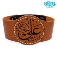 بازوبند چرم طرح علی علیه السلام کد033